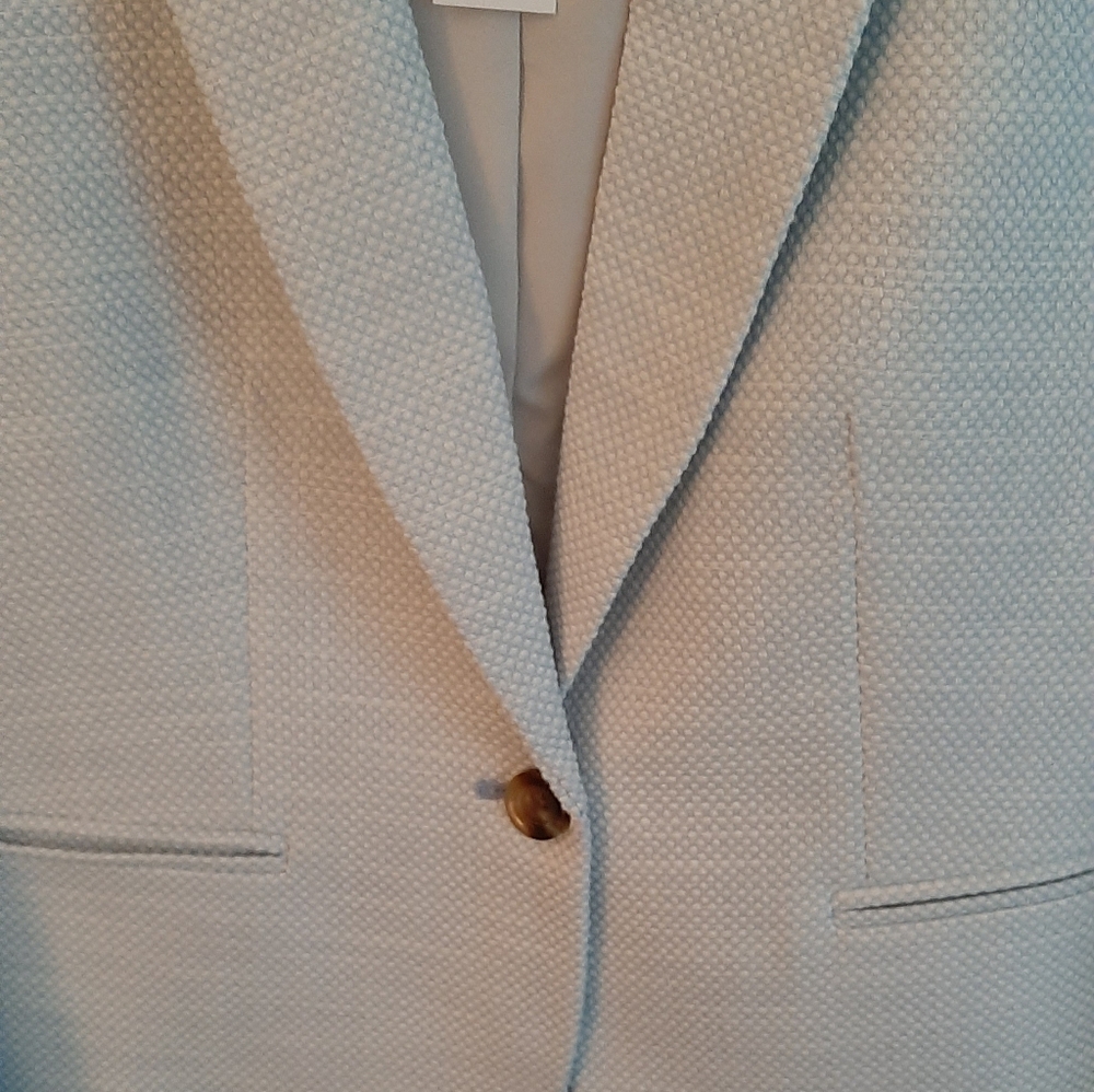 NWT Ann Taylor $169 Knit Twill Newbury Blazer in Texture, Size 8, Style # 607645 - Picture 4 of 11